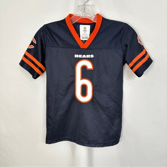 Jay Cutler Chicago Bears‎ #6 NFL Football Jersey Kids Size Small Navy Blue - Picture 1 of 9